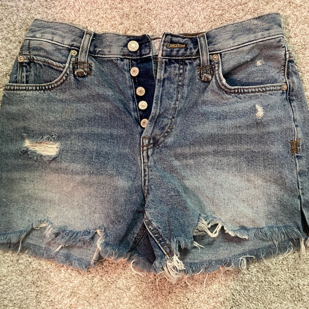 Free People, size 26, Blue Denim/jean Women Shorts